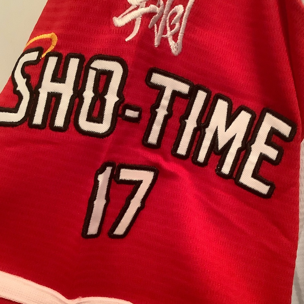 White and Red Japan OHTANI Baseball Jersey - Picture 2 of 7